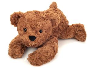 Liggande Teddybjörn, brun - Teddy Hermann