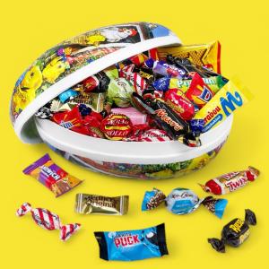 Stort påskägg med 1kg godis (23cm)